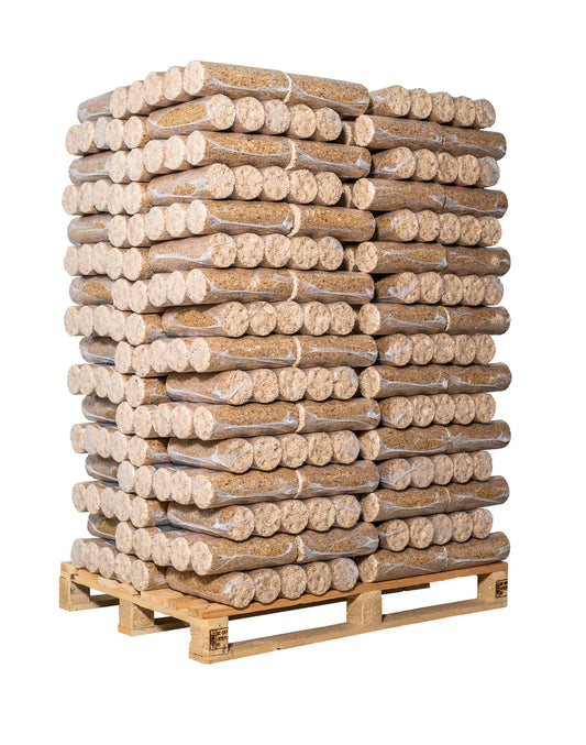 Premium Holzbriketts Mix (Buche/Fichte) – 1.000 kg Palette